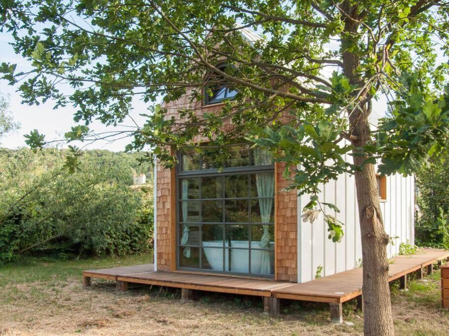 Villa Tiny Haus Auf Idyllischem Grundstueck Im Rittergut Klipphausen Exterior foto